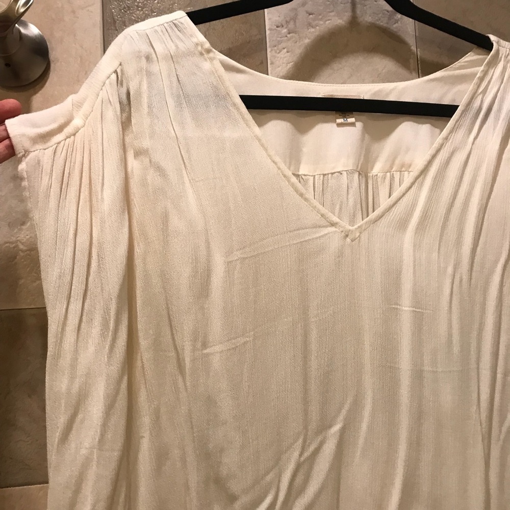NWOT URBAN OUTFITTERS Chiffon Ivory Shirt